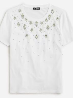 J.Crew Jewel Embellished T-Shirt Size XXL